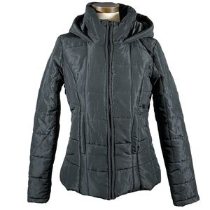 NEW YORK & COMPANY Women's Zip-Up Hooded Puffer Jacket